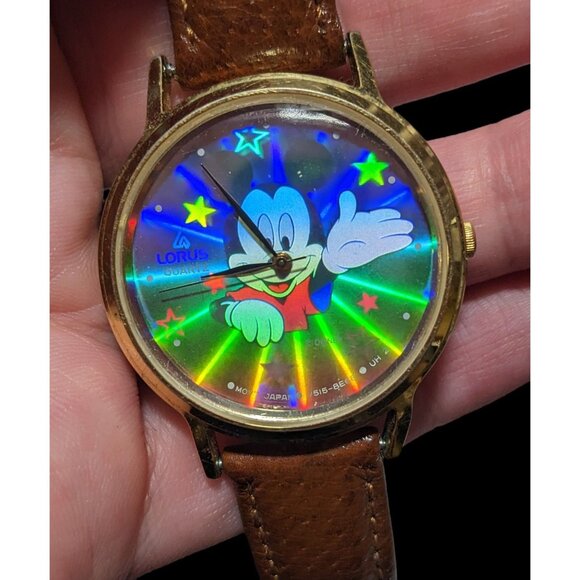 Vintage Lorus Holographic Collectible Mickey Watch